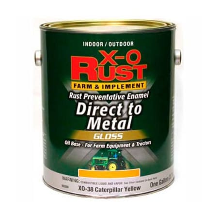 General Paint Interior/Exterior Paint, Gloss, Caution Yellow, 1 gal 802009